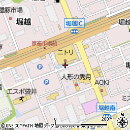 静岡県袋井市堀越425周辺の地図
