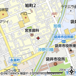 〒437-0015 静岡県袋井市旭町の地図