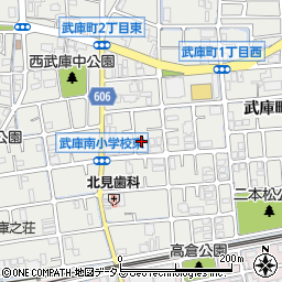 ネスティ武庫周辺の地図