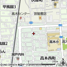 兵庫県西宮市高木西町27-11周辺の地図