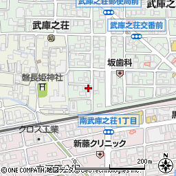 パフィオ武庫之荘壱番館周辺の地図