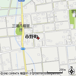 静岡県浜松市中央区市野町279周辺の地図