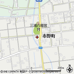 静岡県浜松市中央区市野町294周辺の地図