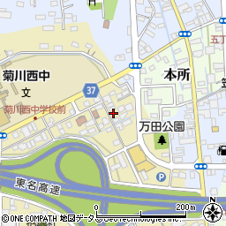 静岡県菊川市加茂266-4周辺の地図