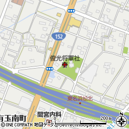 俊光将軍社周辺の地図