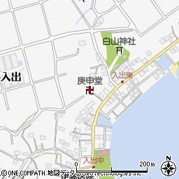 庚申堂周辺の地図