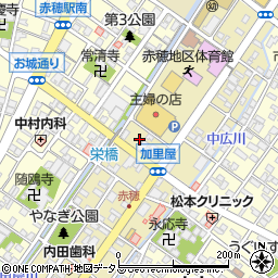 兵庫県赤穂市加里屋中洲周辺の地図