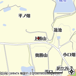 京都府木津川市山城町上狛上勝山周辺の地図