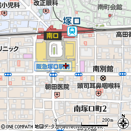塚口さんさんタウン二番館周辺の地図