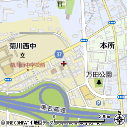 静岡県菊川市加茂245-3周辺の地図