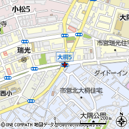 大桐５周辺の地図