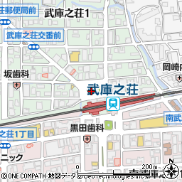 若菜そば 武庫之荘店周辺の地図