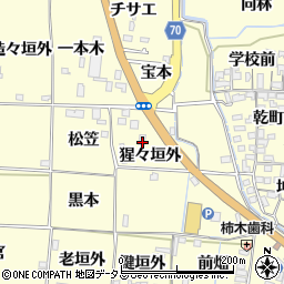 京都府木津川市山城町上狛猩々垣外周辺の地図