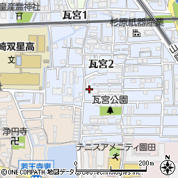 グループホームきらら尼崎園田周辺の地図