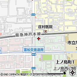 福西電機株式会社　阪神営業所周辺の地図