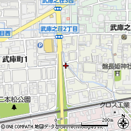メイプル武庫之荘西周辺の地図