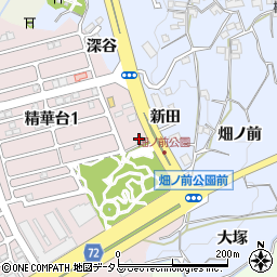 プチガイア精華学研店周辺の地図