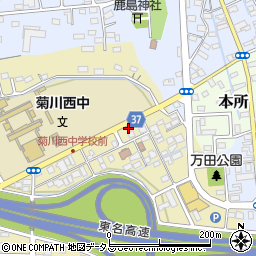 静岡県菊川市加茂243周辺の地図