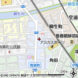 愛知県豊橋市西小池町周辺の地図