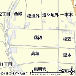 京都府木津川市山城町上狛落辺周辺の地図
