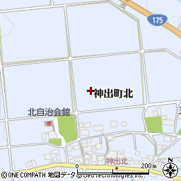 兵庫県神戸市西区神出町（北）周辺の地図