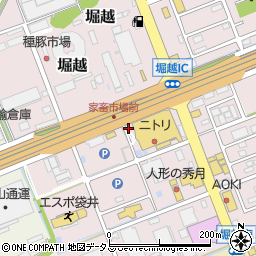 静岡県袋井市堀越428-1周辺の地図