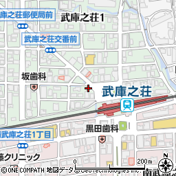 ローソン尼崎武庫之荘駅前店周辺の地図