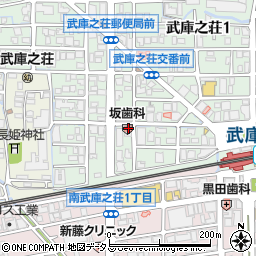ロイヤルコート武庫之荘周辺の地図
