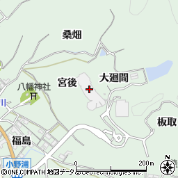 愛知県美浜町（知多郡）小野浦（宮後）周辺の地図