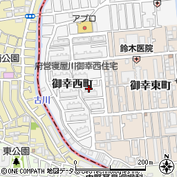 大阪府寝屋川市御幸西町13周辺の地図