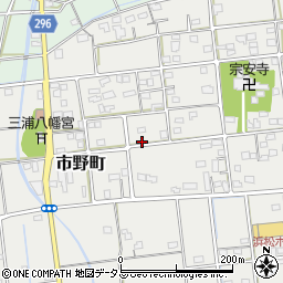静岡県浜松市中央区市野町129周辺の地図