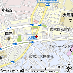 関西電力瑞光変電所周辺の地図