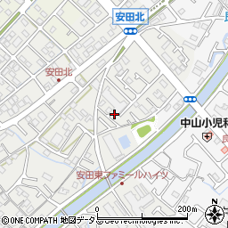 兵庫県加古川市尾上町安田86周辺の地図