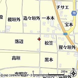 京都府木津川市山城町上狛落辺1-3周辺の地図