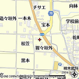 京都府木津川市山城町上狛猩々垣外8周辺の地図