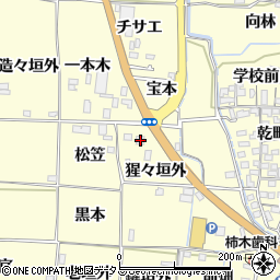 京都府木津川市山城町上狛猩々垣外8周辺の地図