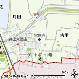 宝住寺周辺の地図