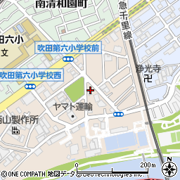 大阪府吹田市川岸町周辺の地図