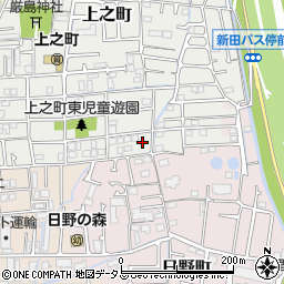 兵庫県西宮市上之町周辺の地図