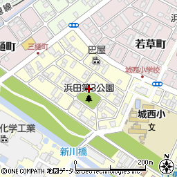 兵庫県赤穂市城西町周辺の地図