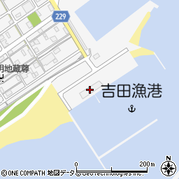 南駿河湾漁協吉田支所　魚市場周辺の地図