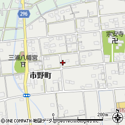 静岡県浜松市中央区市野町127周辺の地図