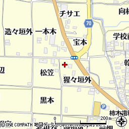 京都府木津川市山城町上狛猩々垣外10周辺の地図