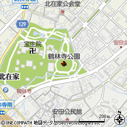 鶴林寺公園周辺の地図