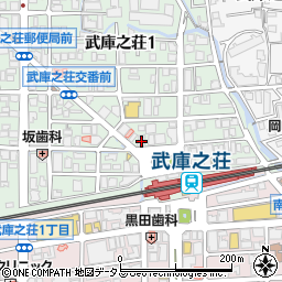 アップ教育企画　個別館武庫之荘校周辺の地図
