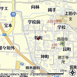 京都府木津川市山城町上狛乾町周辺の地図