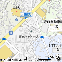 大阪府守口市大日東町44-2周辺の地図