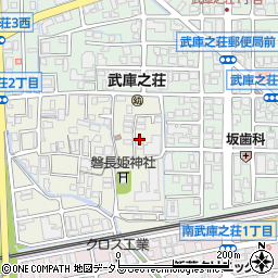 ロイヤルコート武庫之荘周辺の地図