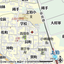 京都府木津川市山城町上狛藤原周辺の地図