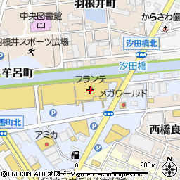 三菱ＵＦＪ銀行汐田フランテ館 ＡＴＭ周辺の地図